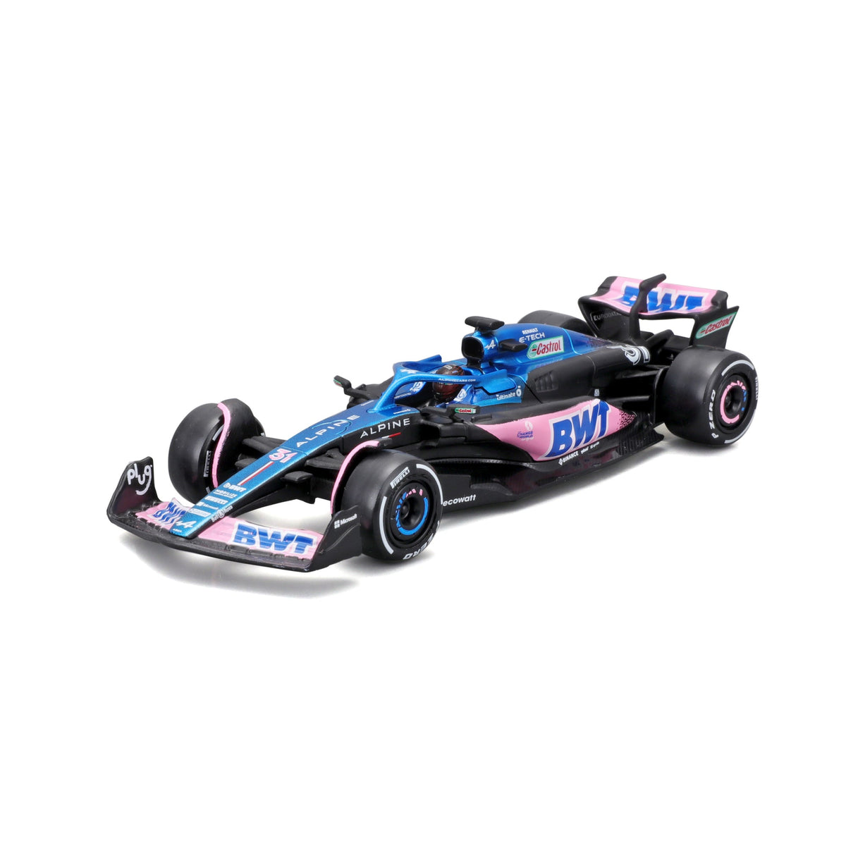 1:43 F1 BWT ALPINE F1 TEAM A523 2023 WITH OCON HELMET
