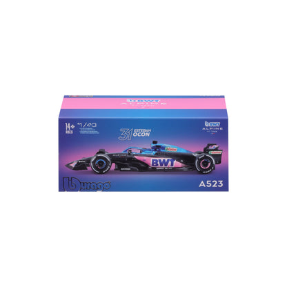 1:43 F1 BWT ALPINE F1 TEAM A523 2023 AVEC CASQUE OCON