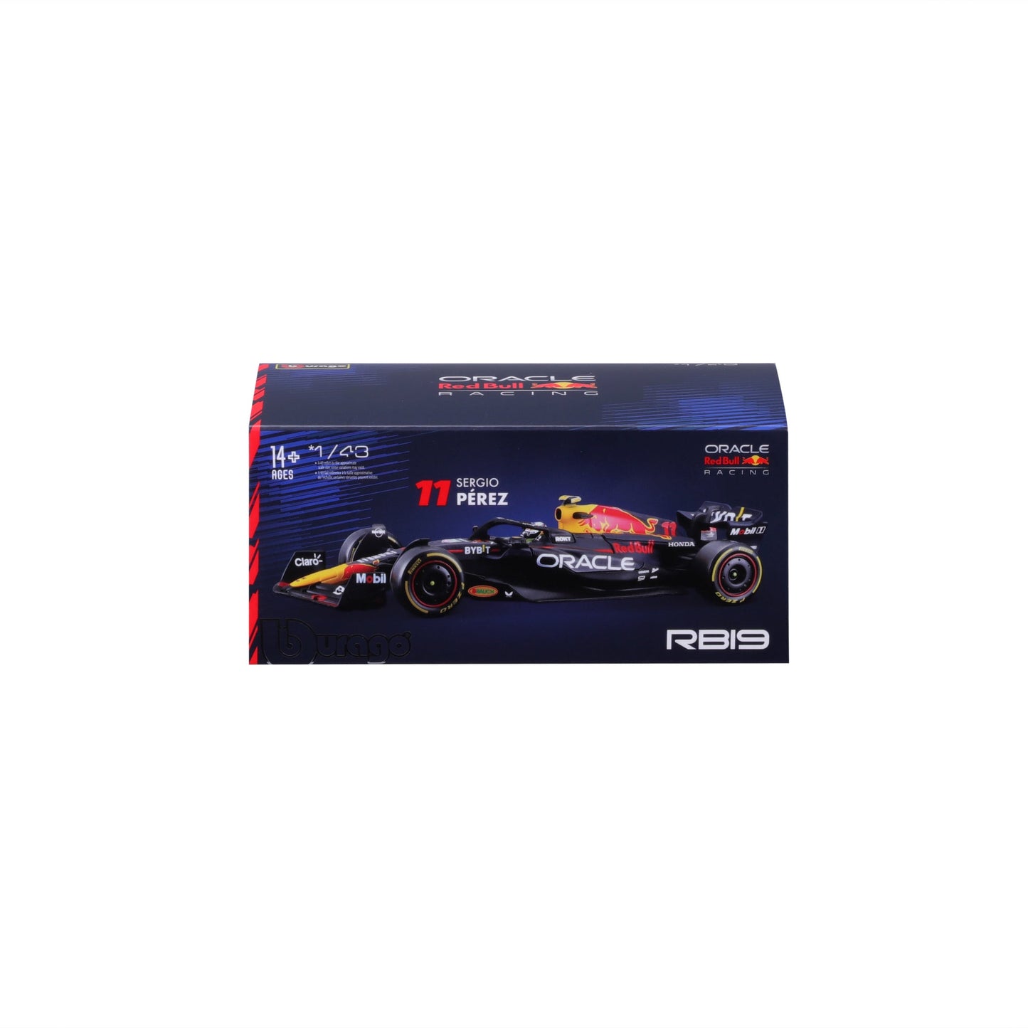 1:43 F1 RED BULL RACING RB19 2023 WITH PEREZ HELMET