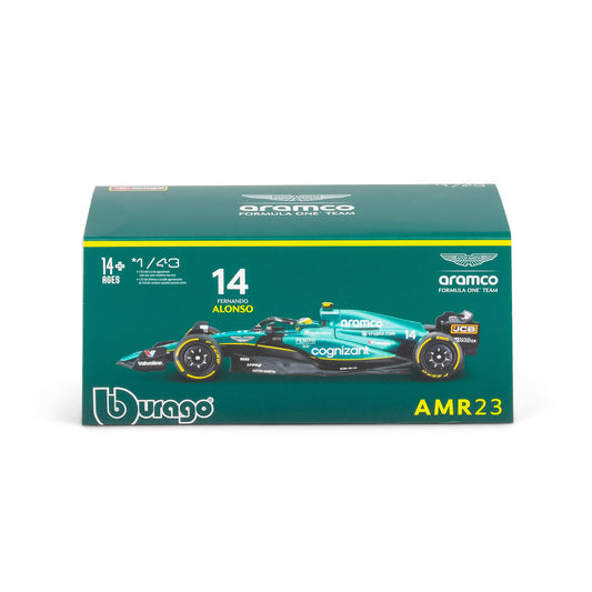 1:43 F1 ASTON MARTIN 2023 AMR23 WITH ALONSO HELMET