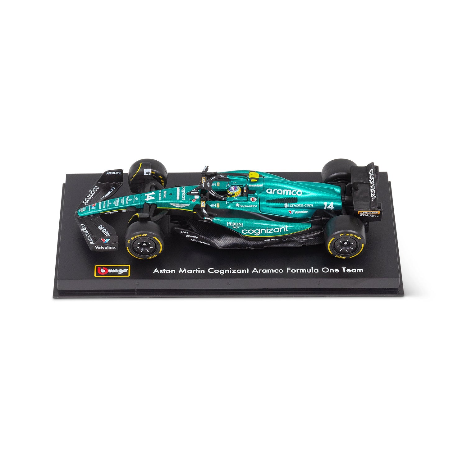 1:43 F1 ASTON MARTIN 2023 AMR23 AVEC CASQUE ALONSO