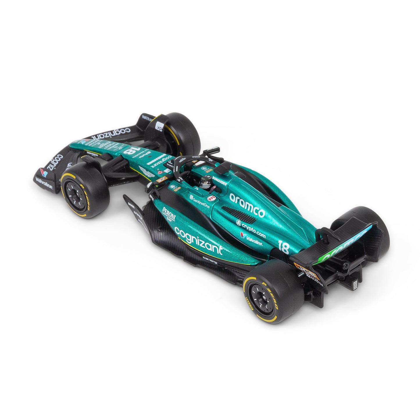 1:43 F1 ASTON MARTIN 2023 AMR23 WITH HELMET WALK