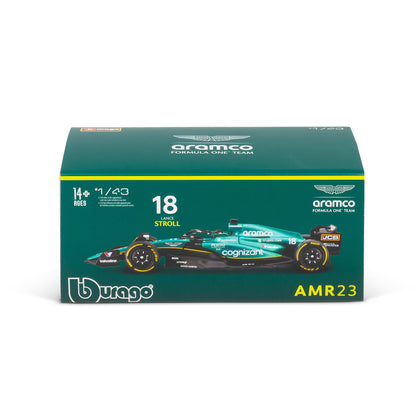 1:43 F1 ASTON MARTIN 2023 AMR23 WITH HELMET WALK