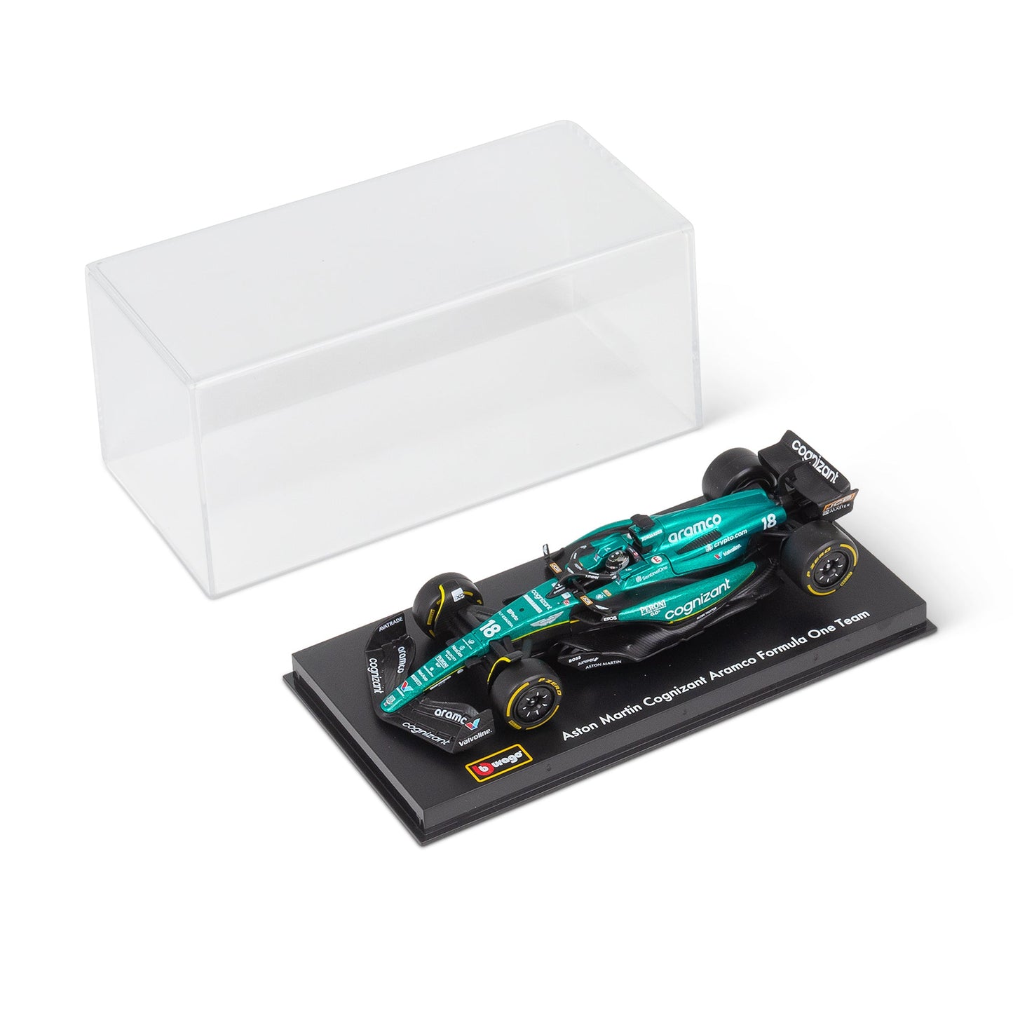 1:43 F1 ASTON MARTIN 2023 AMR23 WITH HELMET WALK