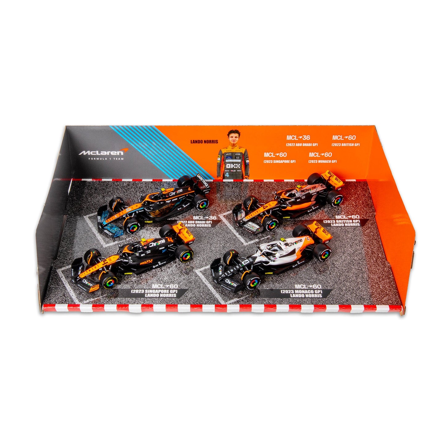 McLaren Lando Norris F1 4-Moment Box Set 1:43 Scale