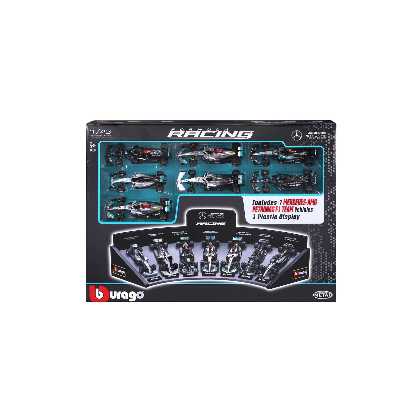 Mercedes AMG F1 1:43 Luxury Gift Set with Stand