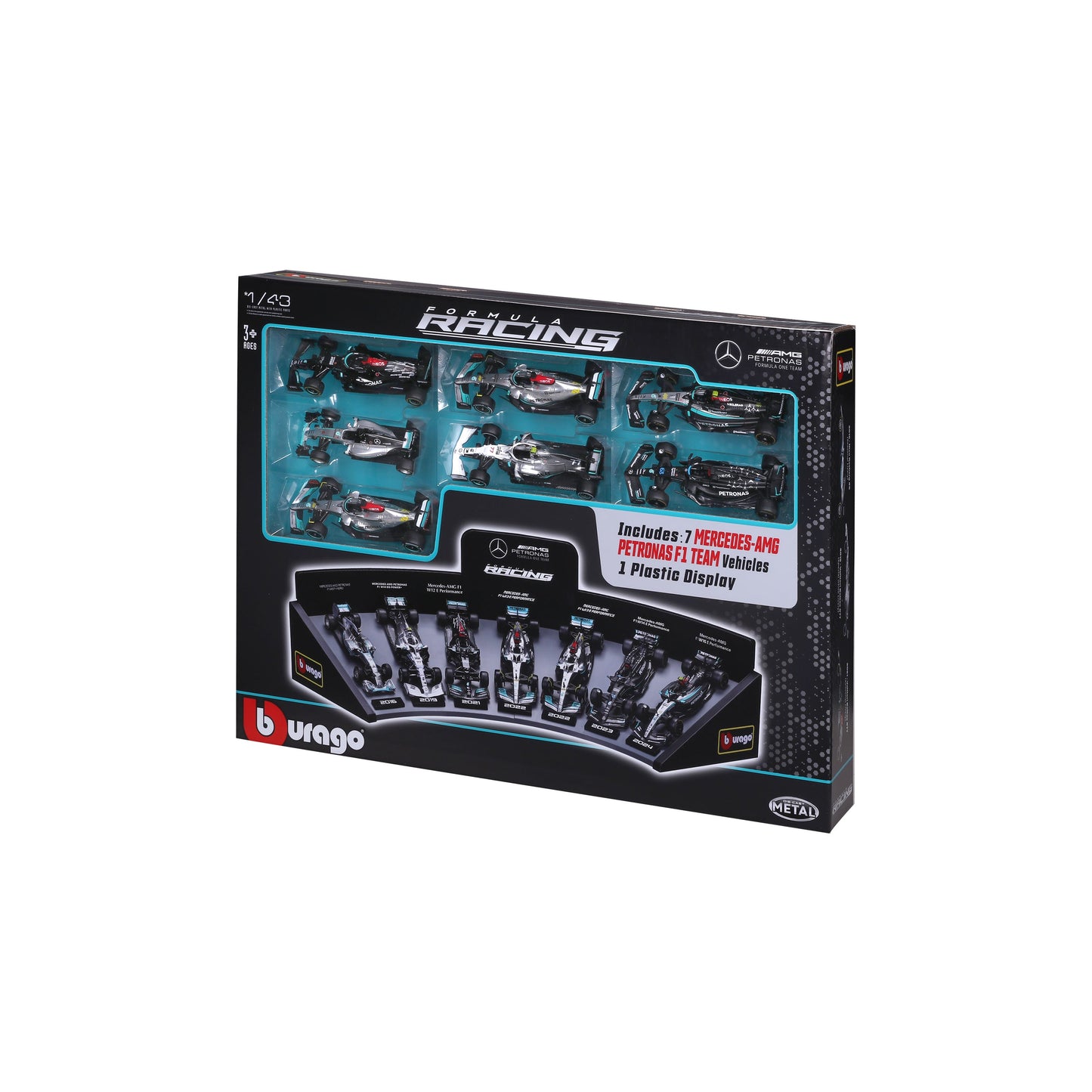 Mercedes AMG F1 1:43 Luxury Gift Set with Stand