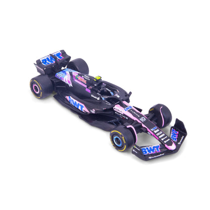 1:43 F1 BWT ALPINE F1 TEAM A524 2024 GASLY IN 12 PIECE DISPLAY