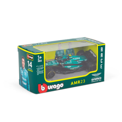 1:43 F1 ASTON MARTIN 2023 AMR23 ALONSO DANS LE DISTRIBUTEUR