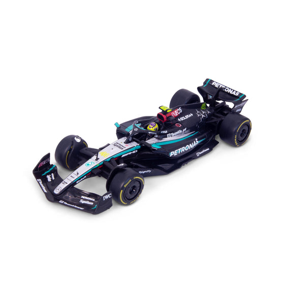 1:43 F1 MERCEDES AMG W15 2024 WITH HAMILTON HELMET