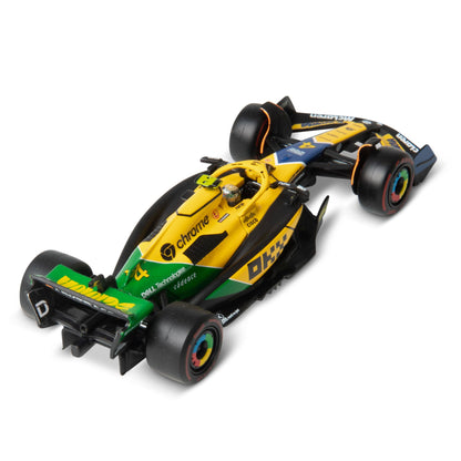 1:43 F1 MCLAREN MCL38 2024 WITH NORRIS SENNA LIVERY HELMET
