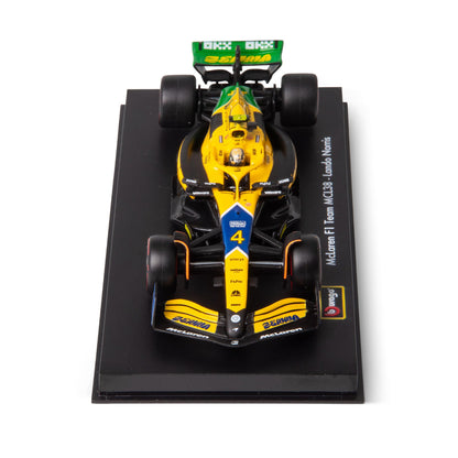 1:43 F1 MCLAREN MCL38 2024 WITH NORRIS SENNA LIVERY HELMET