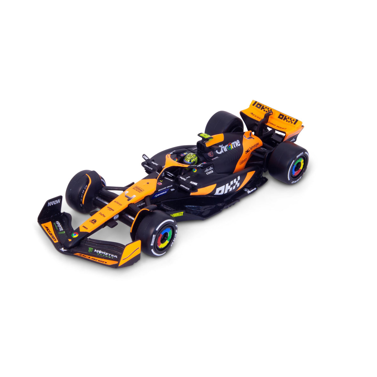 1:43 F1 MCLAREN MCL38 2024 WITH NORRIS HELMET