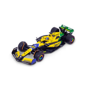 1:43 F1 MCLAREN MCL38 2024 WITH HELMET PIRELLI SENNA LIVERY