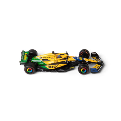 1:43 F1 MCLAREN MCL38 2024 WITH HELMET PIRELLI SENNA LIVERY