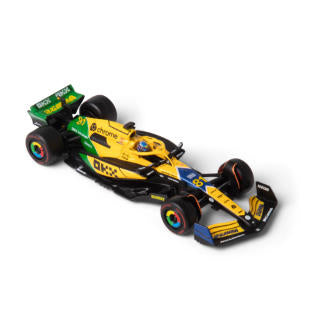 1:43 F1 MCLAREN MCL38 2024 WITH HELMET PIRELLI SENNA LIVERY