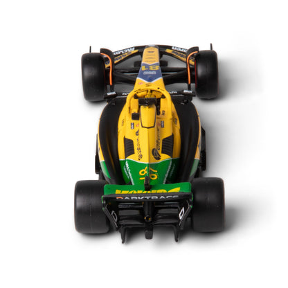 1:43 F1 MCLAREN MCL38 2024 WITH HELMET PIRELLI SENNA LIVERY