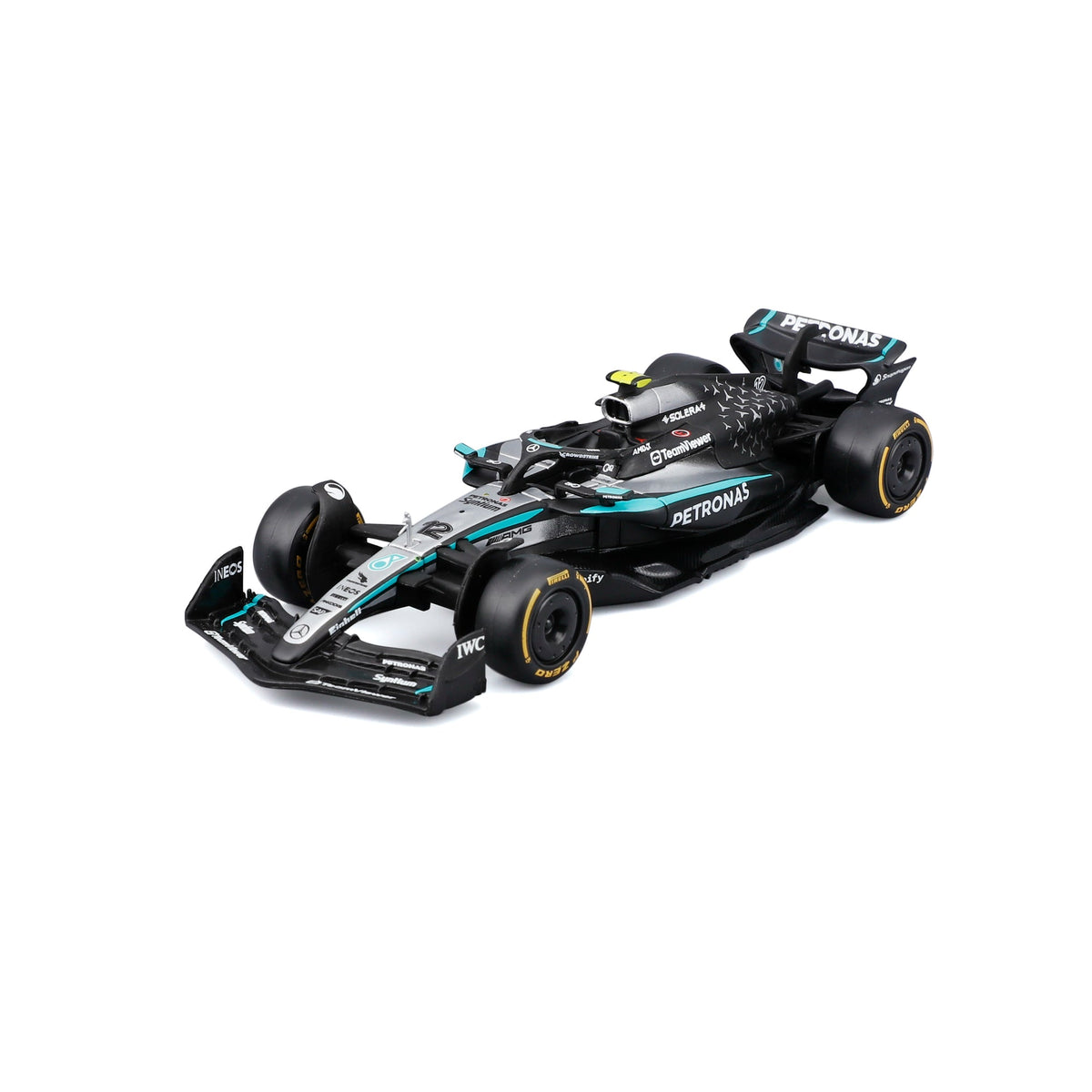 1:43 F1 MERCEDES AMG W16 2025 ANTONELLI IN 12PC DISPLAY BOX