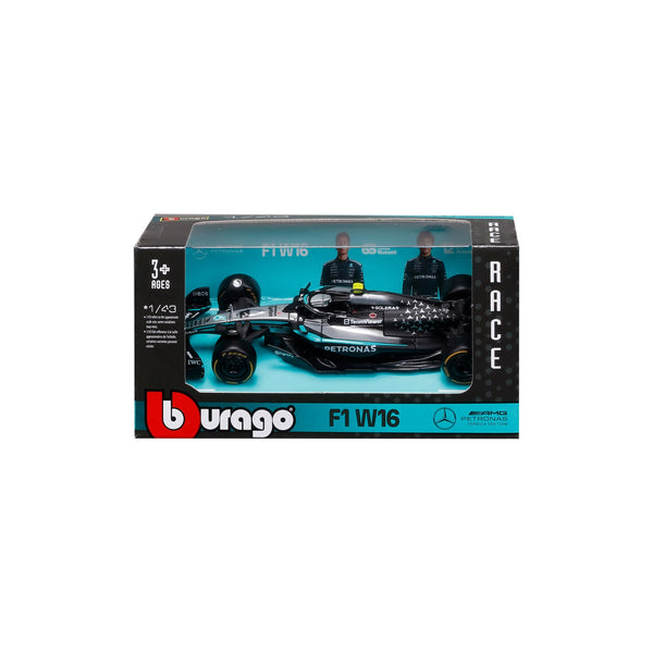 1:43 F1 MERCEDES AMG W16 2025 ANTONELLI IN 12PC DISPLAY BOX