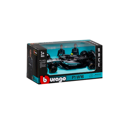 1:43 F1 MERCEDES AMG W16 2025 ANTONELLI IN 12PC DISPLAY BOX
