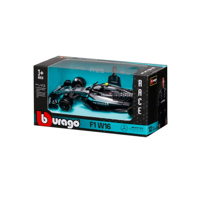 1:43 F1 MERCEDES AMG W16 2025 ANTONELLI IN 12PC DISPLAY BOX