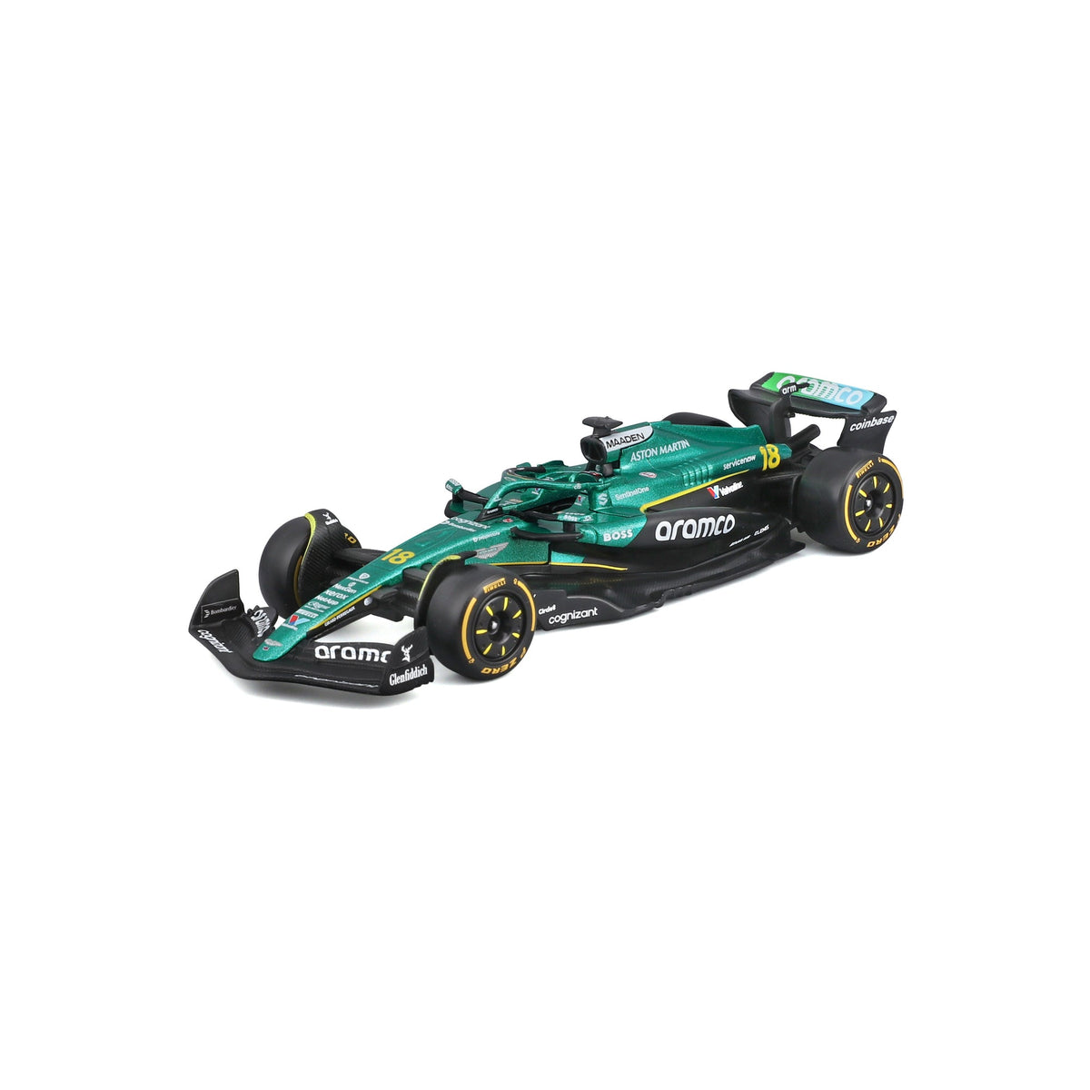 1:43 F1 ASTON MARTIN AMR25 2025 STROLL IN 12PC DISPENSER