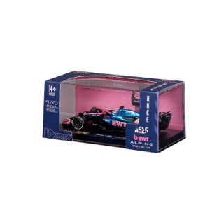1:43 F1 BWT ALPINE A525 2025 GASLY WITH HELMET