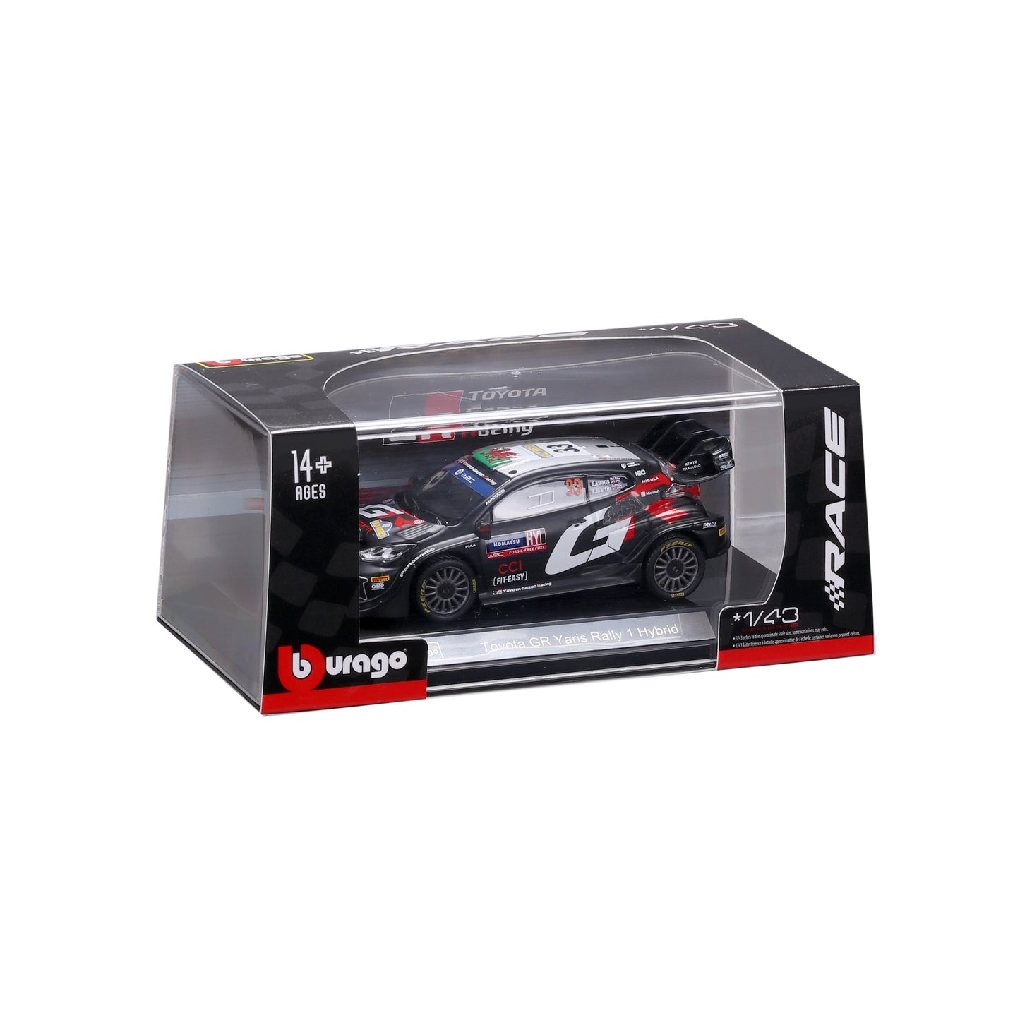 1:43 TOYOTA GAZOO RACING WRC YARIS RALLY 1 HYBRID #33