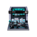 1:43 F1 MERCEDES AMG W15 2024 PIT PASS DIORAMA RUSSELL