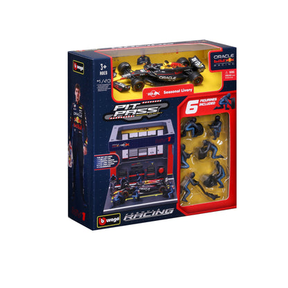 DIORAMA DE PASSAGE AUX STANDS DE LA RED BULL RACING RB20 2024 À L'ÉCHELLE 1:43 VERSTAPPEN