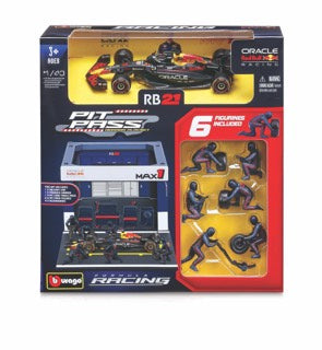1:43 F1 RED BULL RACING RB21 2025 PIT PASS DIORAMA VERSTAPPEN