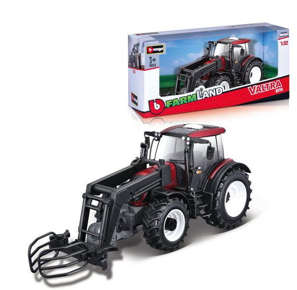 TRACTEUR AGRICOLE VALTRA N174 AVEC CHARGEUR FRONTAL 1:32