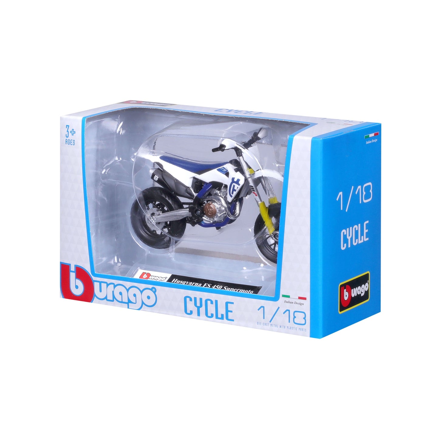 1:18 HUSQVARNA FS 450 SUPERMOTO MOTORCYCLE