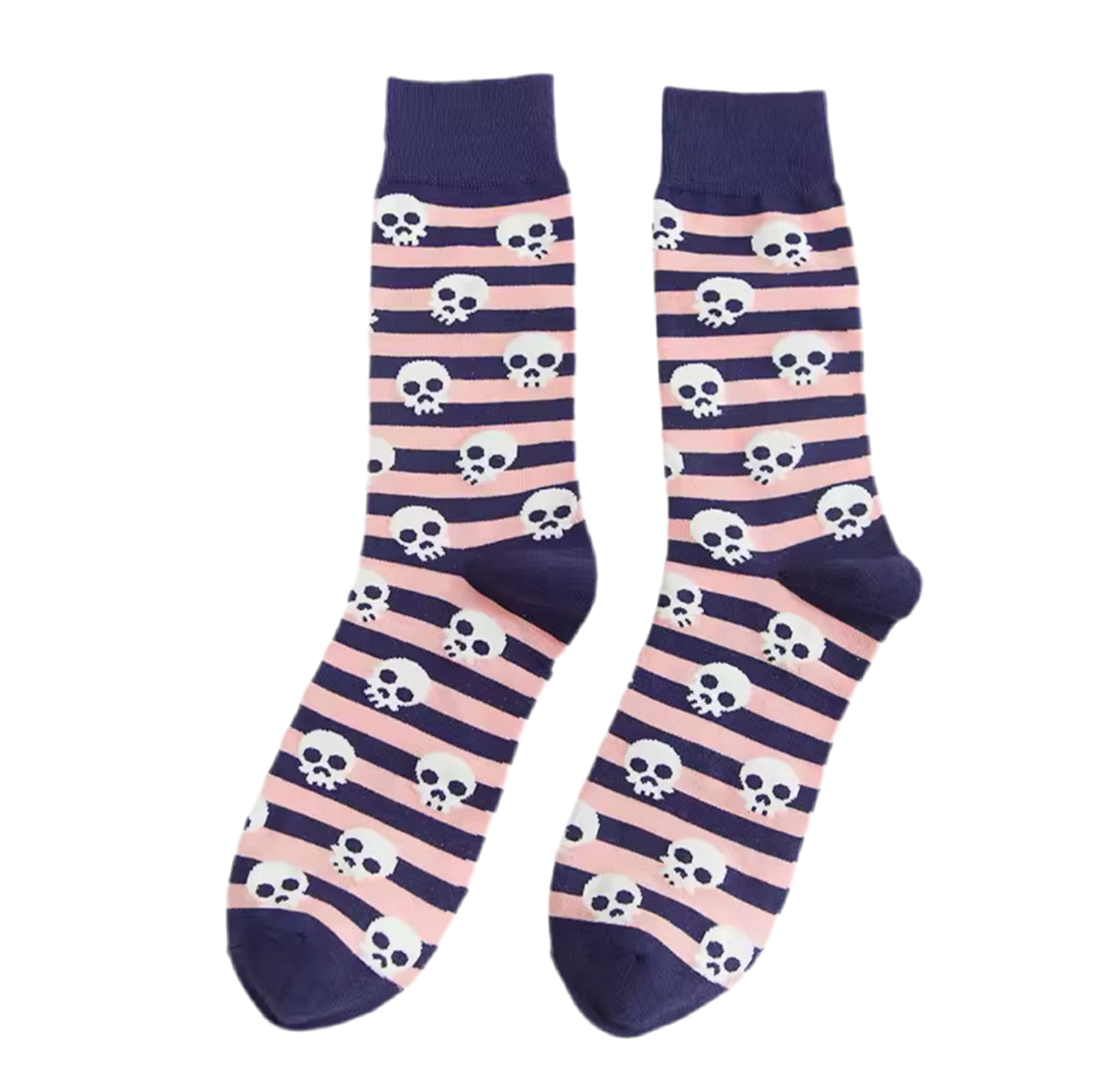 Striped Skull Socks