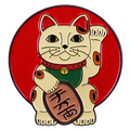 Pin's Chat Chanceux Soleil Levant