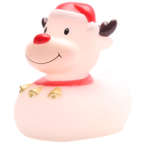 Canard Renne de Noël Blanc