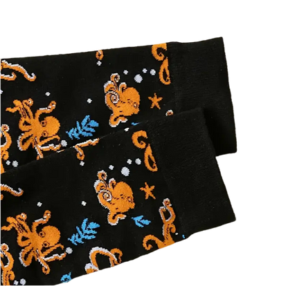 chaussettes poulpes oranges mrcol