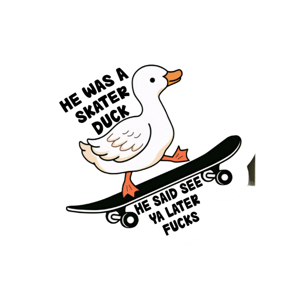 Autocollant Canard "Skater Duck"