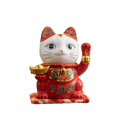 Red Lucky Cat Piggy Bank