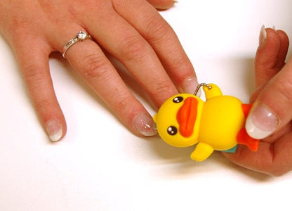 Yellow duck nail cut