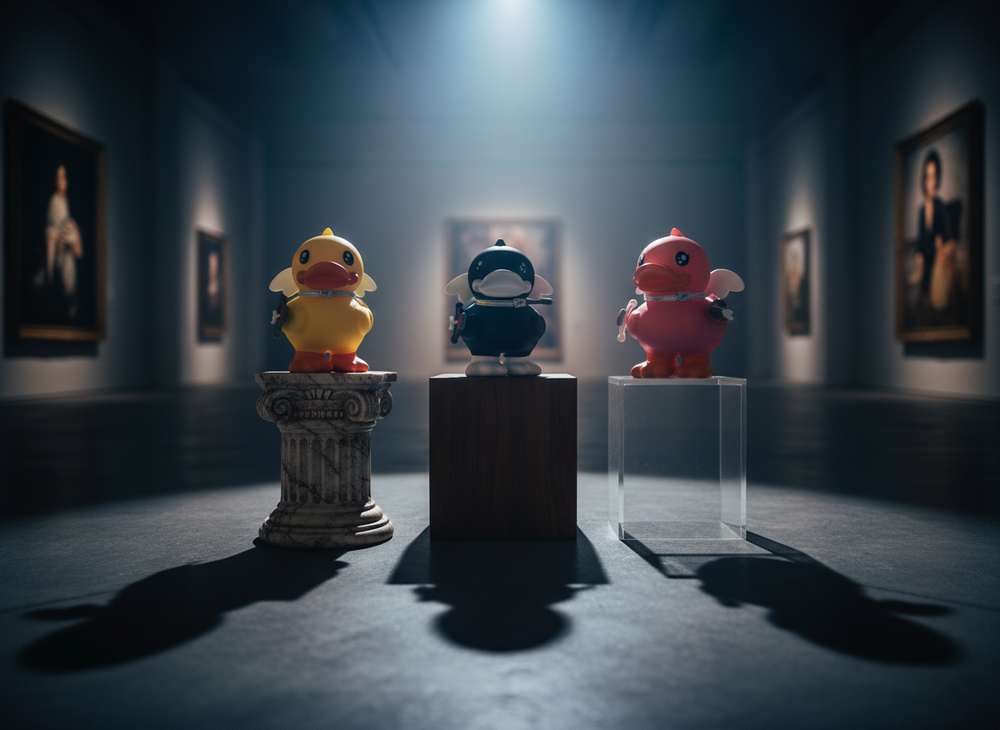 Enten-Spardose Noir Cupidon