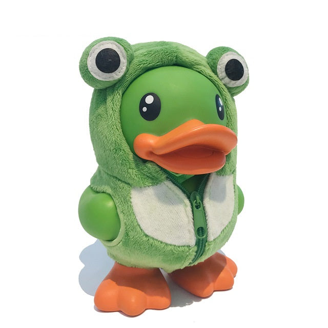 Salvadanaio a forma di rana verde