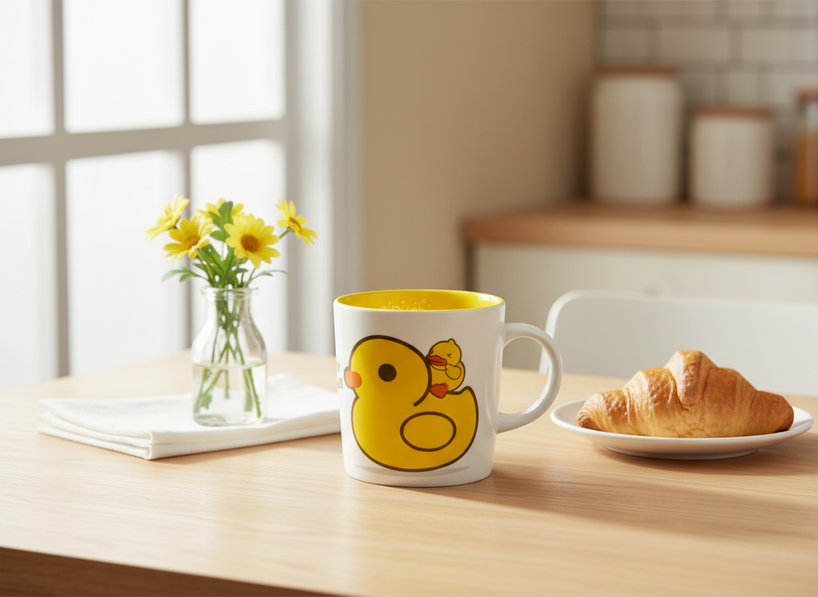 Yellow duck mug
