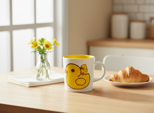 Yellow duck mug