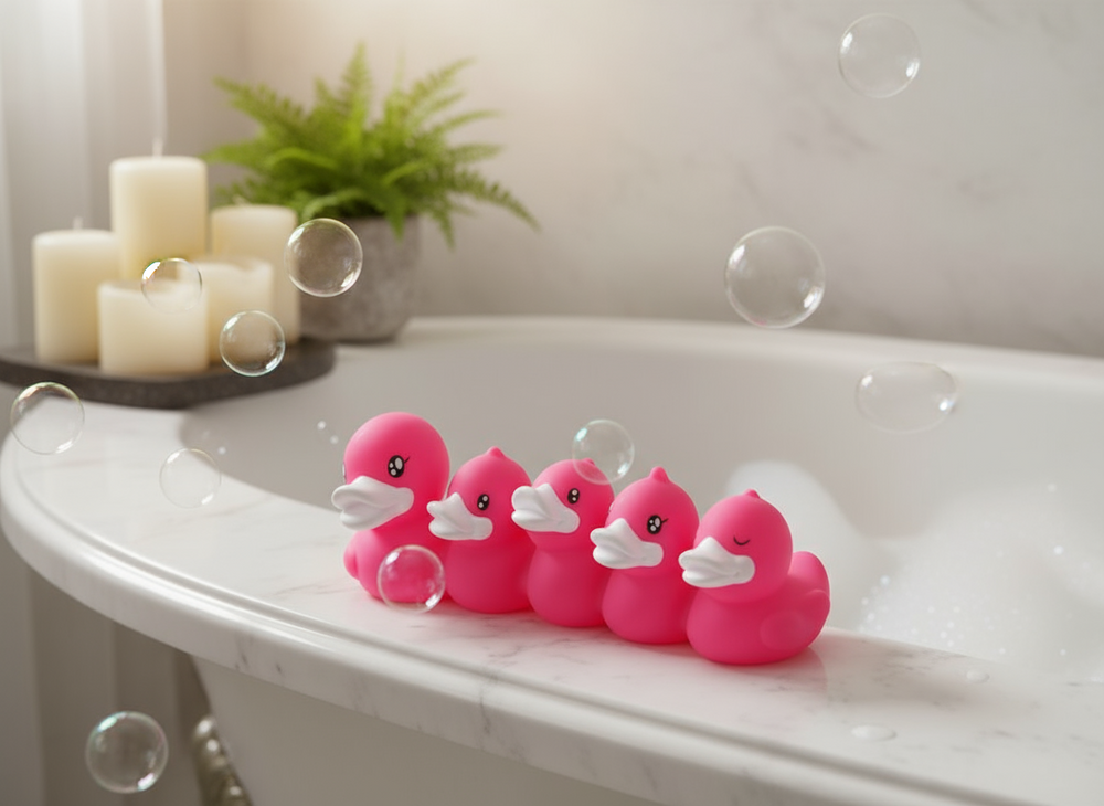 Porte Brosse à Dents Canard Rose