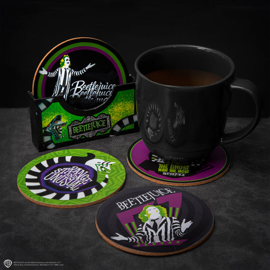 Beetlejuice Coaster Set - 4 Pack