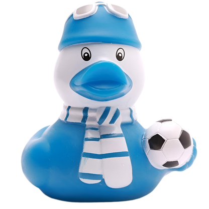 Blue Football Supporter Duck