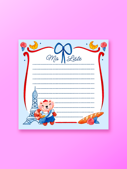 Une journée à Paris | Bloc notes