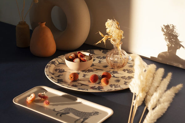 Blue jungle - Round tray