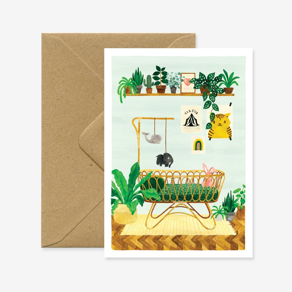 Boy's Bedroom - Greeting Card